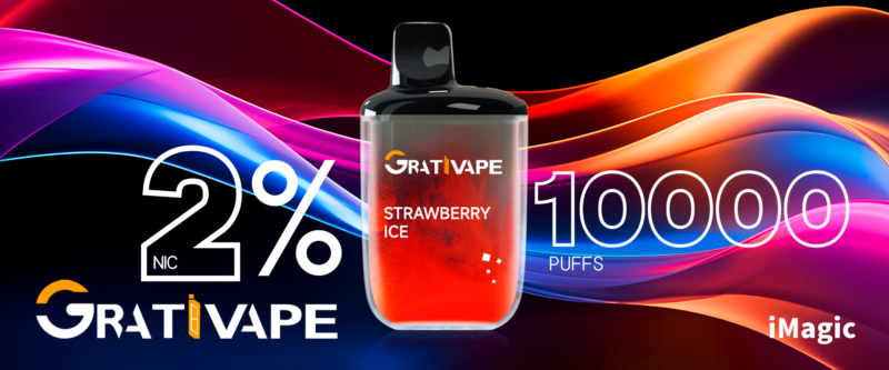 2025 Best Selling Grativape iMagic 10000 Puffs 10K Disposable Vape Pen with 10 Flavors Available from Germany Warehouse 1