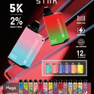 Breze Stiik Box Pro 5000 Puffs Mesh Coil High Quality Disposable Vape Wholesale Direct from Factory Choose from Various Flavors