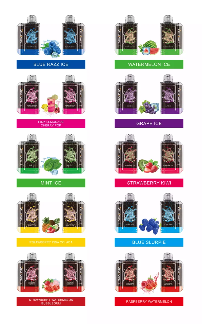 High Quality Grativape Gbot 10000 Puffs Disposable Vape Pen Wholesale with 5% Nicotine and Rechargeable Battery 4