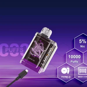 High Quality Grativape Gbot 10000 Puffs Disposable Vape Pen Wholesale with 5% Nicotine and Rechargeable Battery 3