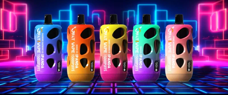 Grativape iPanda 15000 Puffs Original Factory 650mAh Battery and Liquid Display 18ml Disposable Vape Pen Wholesale 2