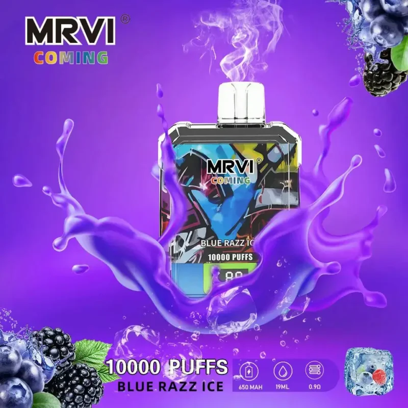 MRVI COMING 10000 PUFFS 19ml Mesh Coil 2 3 5 Low Nicotine Original Wholesale Disposable Vape Pen With Screen Display 10