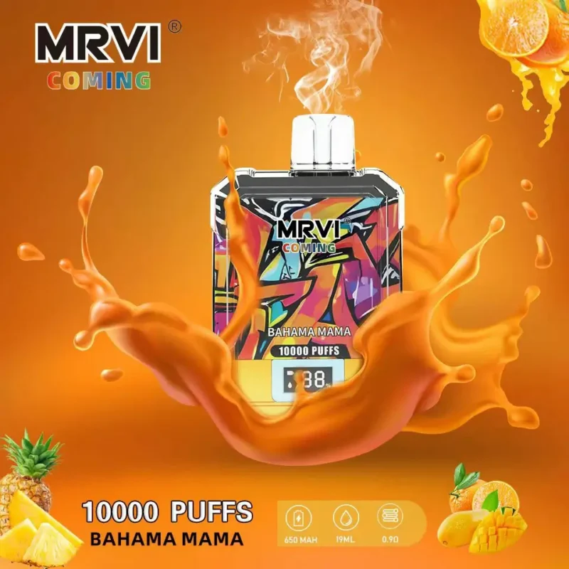 MRVI COMING 10000 PUFFS 19ml Mesh Coil 2 3 5 Low Nicotine Original Wholesale Disposable Vape Pen With Screen Display 6