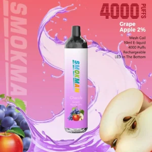 Smokman Cherub 4000 Puffs Low Nicotine 5 Disposable Vape Pen Wholesale 9