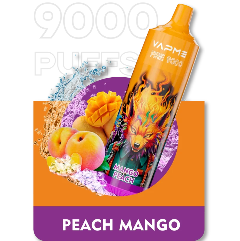 Vapme Fire 9000 Puffs 18 Flavors in Stock with 650 mAh 18ml Pre Filled 0 2 3 5 Nicotine Wholesale Disposable Vape Pen With RBG Light 5 scaled