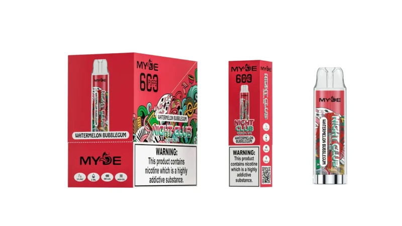 Wholesale MYDE Night Club 600 Puffs Disposable Vape Pen 2ml 20mg Nicotine Mesh Coil CE Rhos TPD Certified 1 scaled
