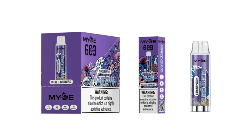Wholesale MYDE Night Club 600 Puffs Disposable Vape Pen 2ml 20mg Nicotine Mesh Coil CE Rhos TPD Certified 13 scaled