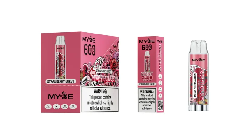 Wholesale MYDE Night Club 600 Puffs Disposable Vape Pen 2ml 20mg Nicotine Mesh Coil CE Rhos TPD Certified 17 scaled