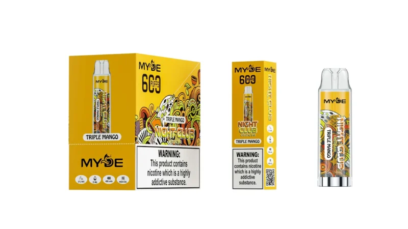 Wholesale MYDE Night Club 600 Puffs Disposable Vape Pen 2ml 20mg Nicotine Mesh Coil CE Rhos TPD Certified 19 scaled