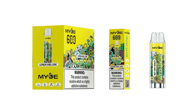 Wholesale MYDE Night Club 600 Puffs Disposable Vape Pen 2ml 20mg Nicotine Mesh Coil CE Rhos TPD Certified 9 scaled