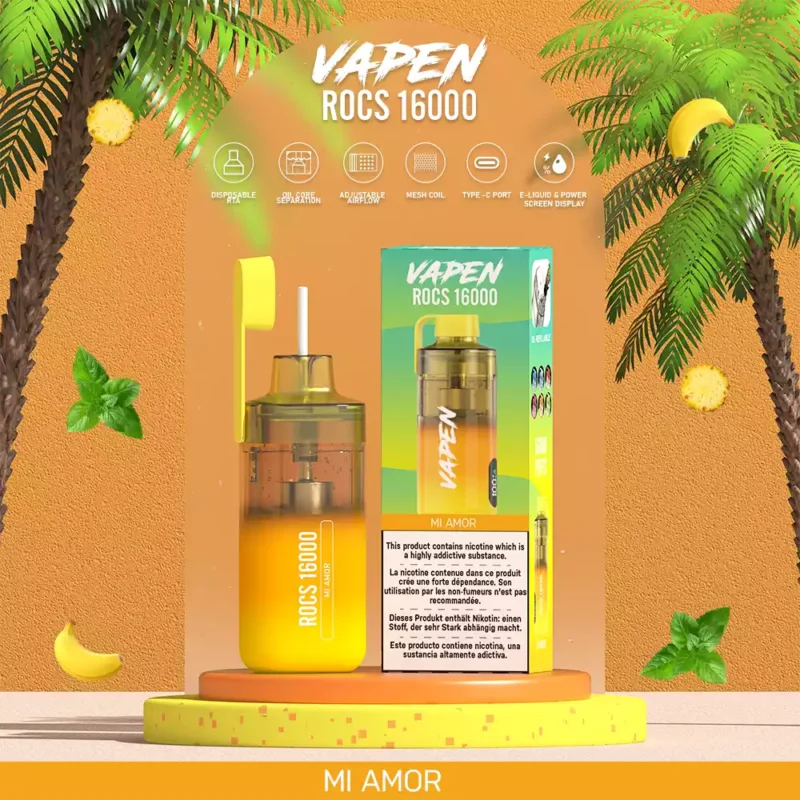 VAPEN ROCS 16000 PUFFS Rechargeable 2 5 Low Nicotine Refillable Oil Buy Bulk Wholesale Disposable Vape China Original Factory Shipping 20
