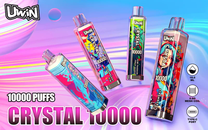Best-Selling Uwin Crystal 10000 10K Puffs Disposable Vape with Customizable Nicotine Levels 2