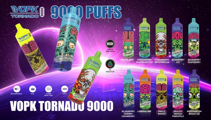 VOPK Tornado 9000 Puffs Latest Original Disposable Vape 2