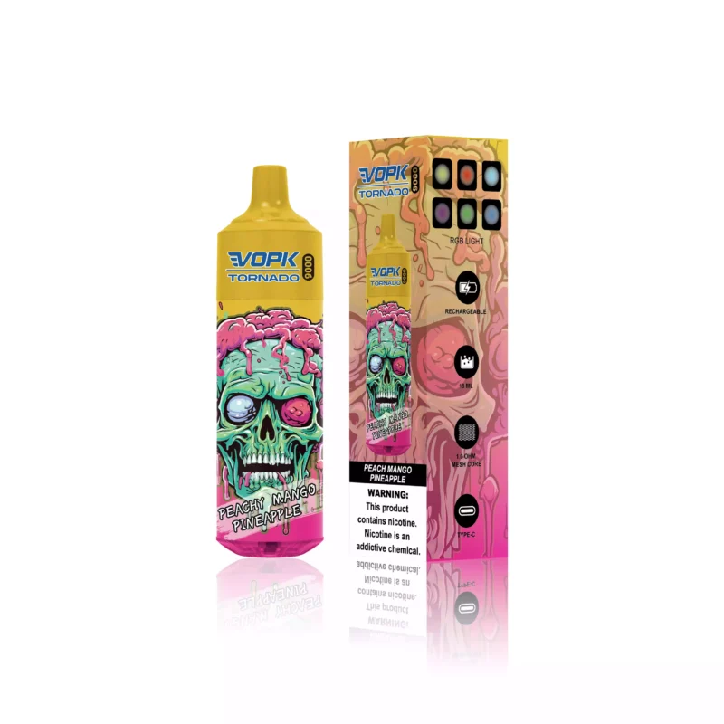 VOPK TORNADO 9000 Puffs 0 2 3 5 Low Nicotine Rechargeable Disposable Vape Wholesale 600 Mah Bottom LED 2025 Hot Original Factory 14 scaled