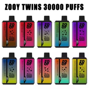 ZOOY Twins 30000 Puffs Dual Flavor Disposable Vape with Smart Display Screen and Fast Rechargeable Battery 7